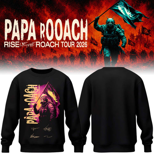 Papa Roach “Rise of the Roach World Tour 2026” Signature Limited Edition – Sweatshirt 5