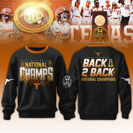 Texas Longhorns SoftBall Championship 2026 Women’s College World Series Sweatshirt