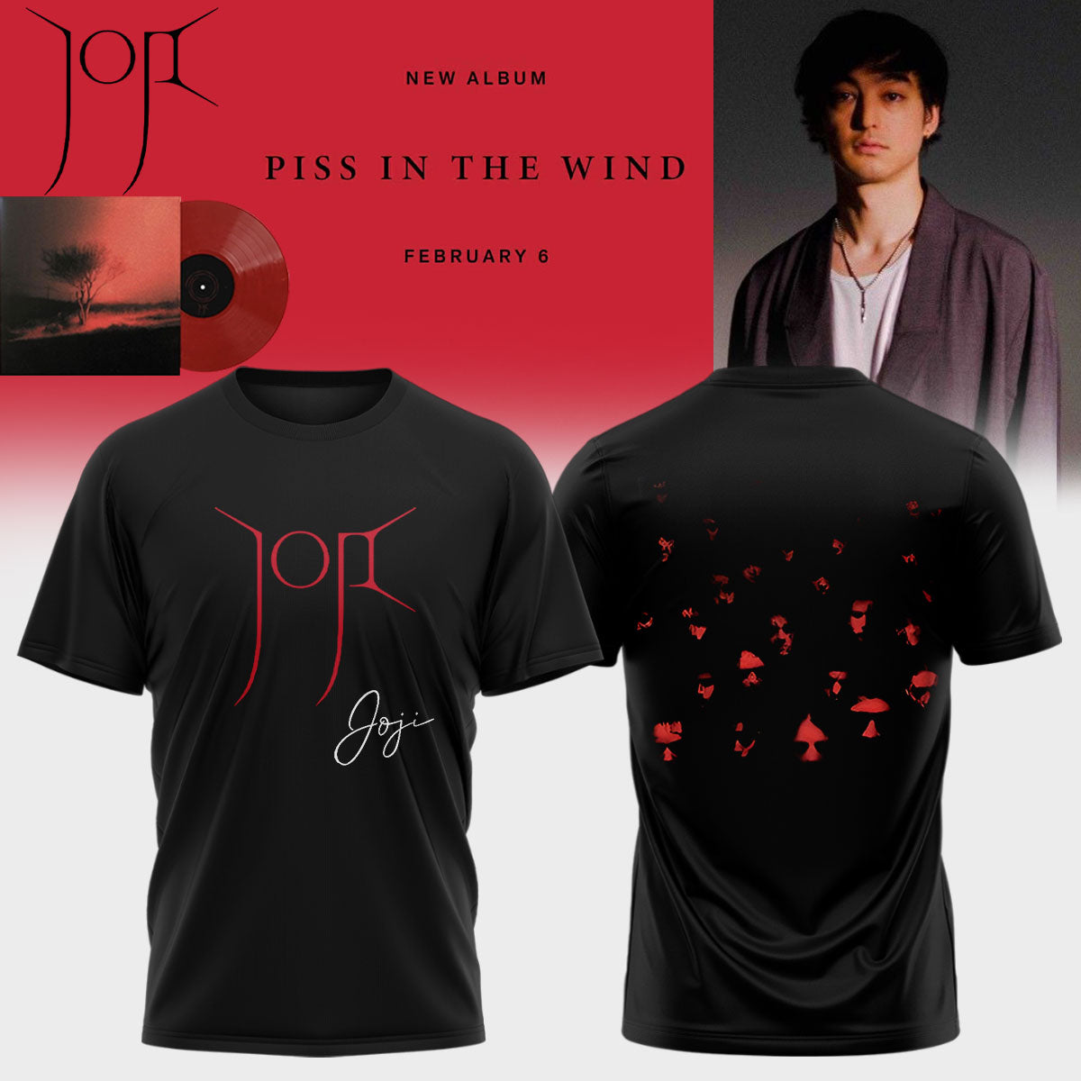 JOJI Piss In The Wind Album T-Shirt