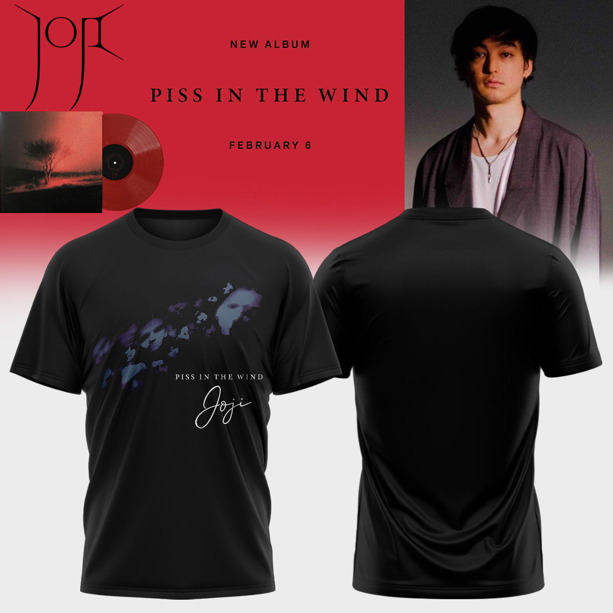 JOJI Piss In The Wind Album T-Shirt