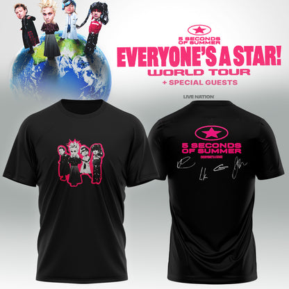 5SOS EVERYONE’S A STAR! World Tour Shirt