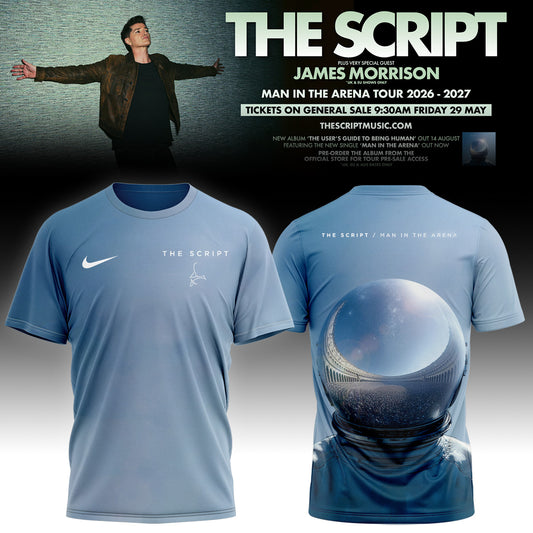 The Script ”Man In The Arena” Tour Limited Edition Signature – T-shirt