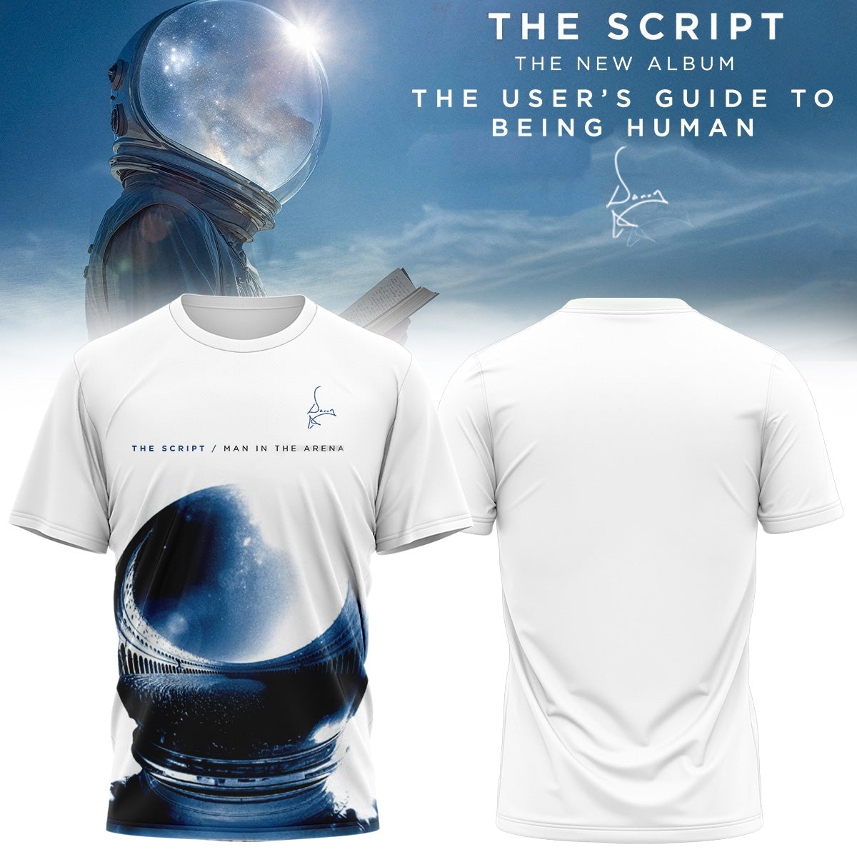 The Script ”The User’s Guide To Being Human” Album Limited Edition Signature – T-shirt