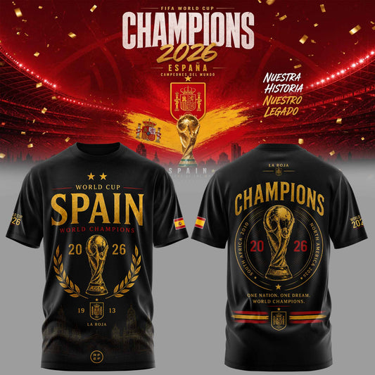 Spain World Cup Champions 2026 TShirt 5