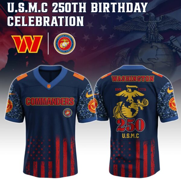 Washington Commanders x U.S.M.C 250TH Birthday Special Edition Jersey - Tycheco