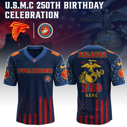 Atlanta Falcons x U.S.M.C 250TH Birthday Special Edition Jersey - Tycheco