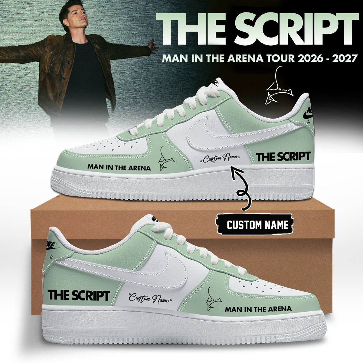 The Script ”Man In The Arena” Tour 2026/27 Limited Edition Signature – Shoes 3