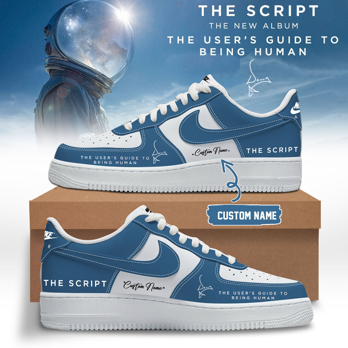 The Script ”The User’s Guide To Being Human” Album Limited Edition Signature – Shoes 9