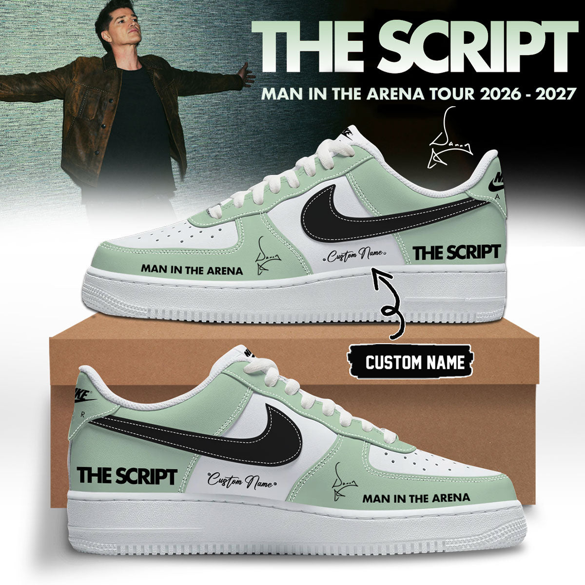 The Script ”Man In The Arena” Tour 2026/27 Limited Edition Signature – Shoes 2