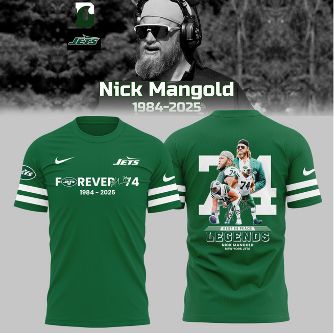 Rest In Peace – Forever 74 Nick Mangold Shirt V2