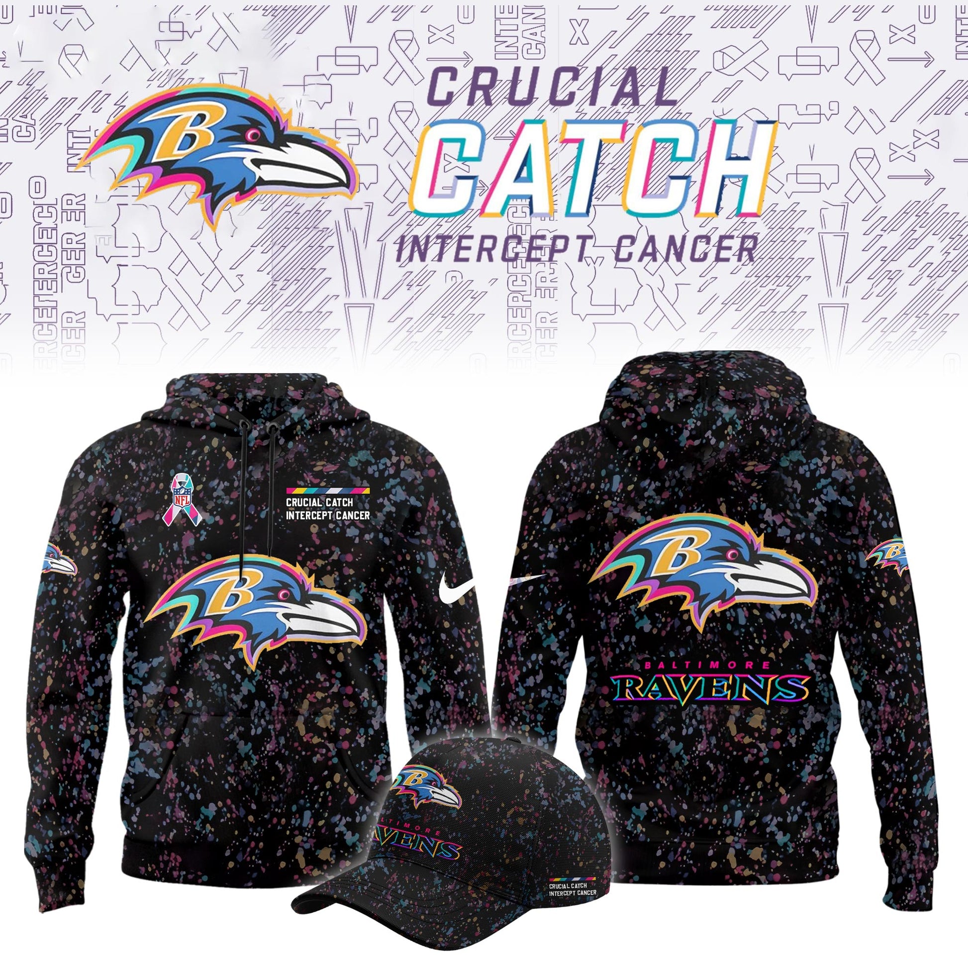 Baltimore Ravens Crucial Catch Limited Hoodie