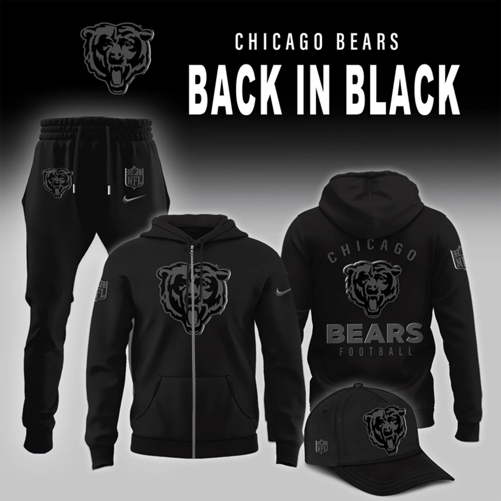 Chicago Bears 2026 Back In Black Limited Edition Hoodie