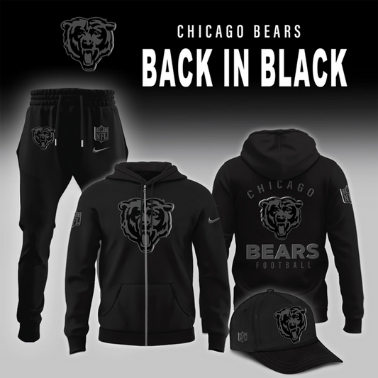 Chicago Bears 2026 Back In Black Limited Edition Hoodie