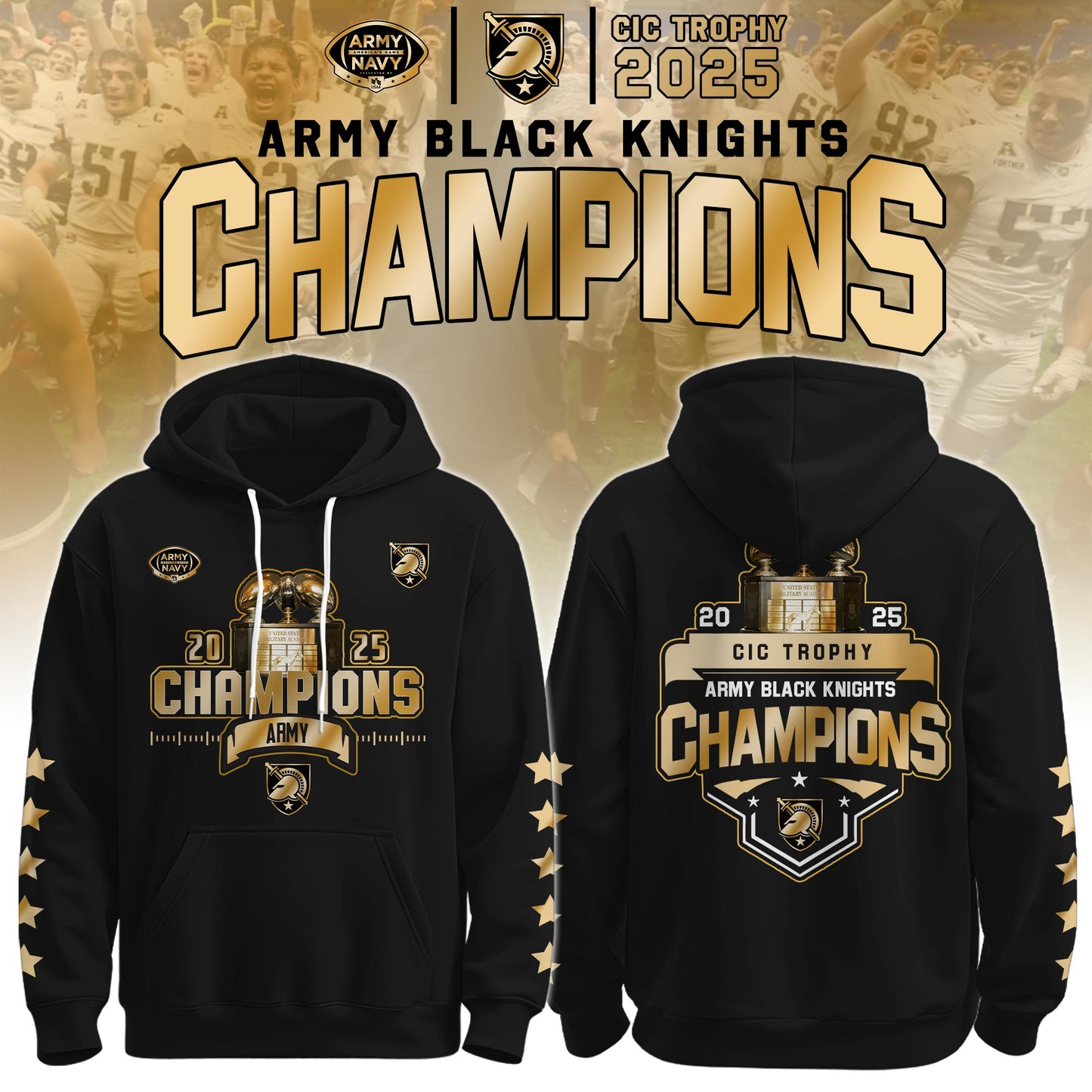 Army Champion White Hoodie + Unisex Limited Style Ver 1