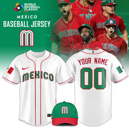 Mexico Baseball 2026 World Baseball Classic Jersey Limited Edition White
