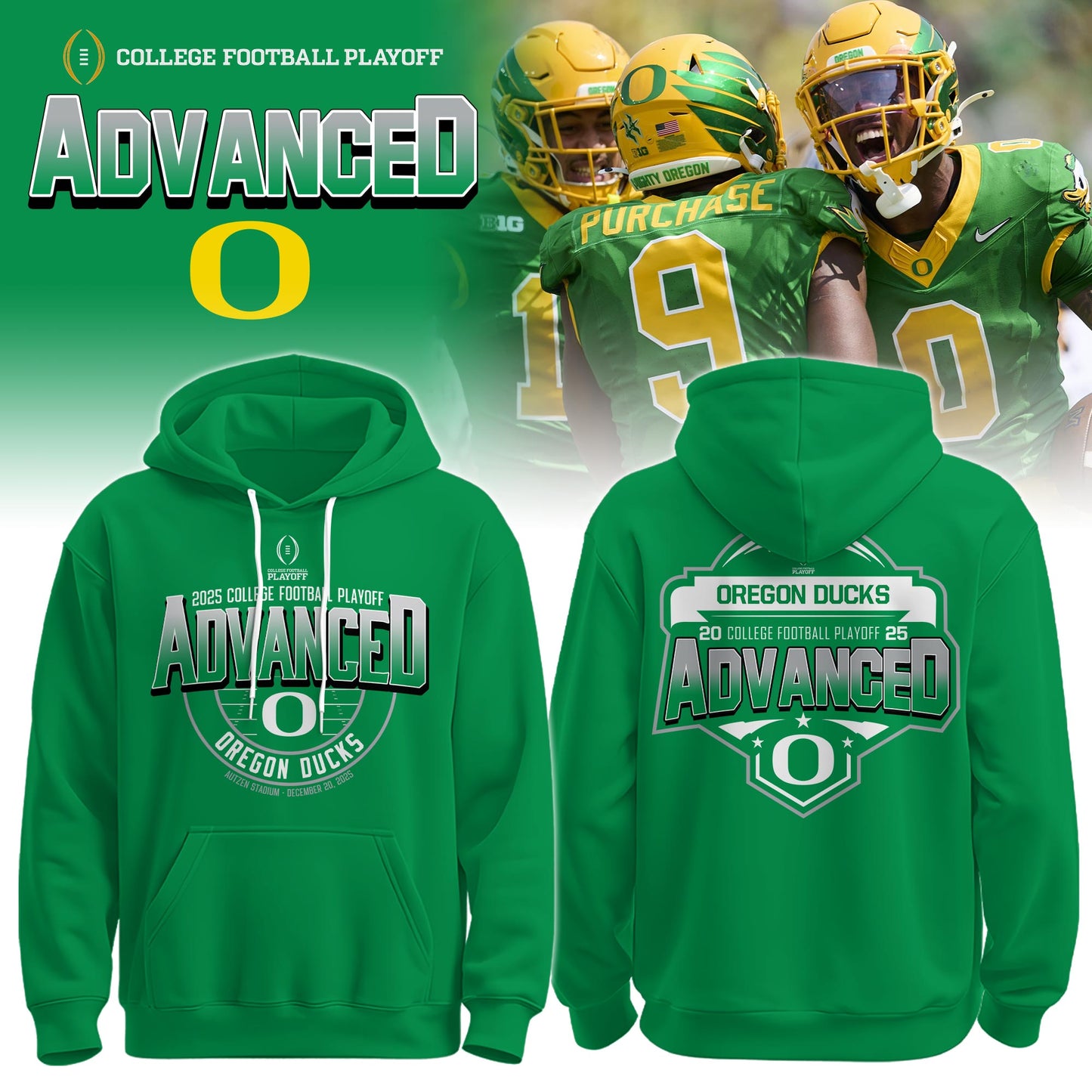 Oregon Football x Elevate Your Playoff Game-Day Style Hoodie