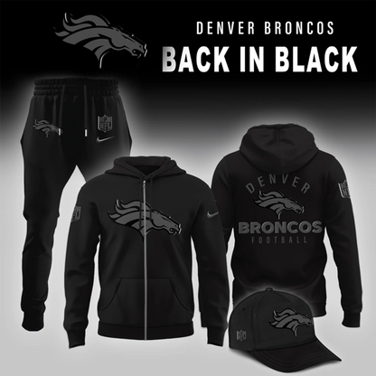 Denver Broncos 2026 Back In Black Limited Edition ZIP Hoodie