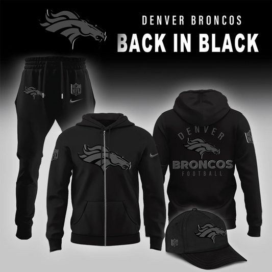 Denver Broncos 2026 Back In Black Limited Edition ZIP Hoodie