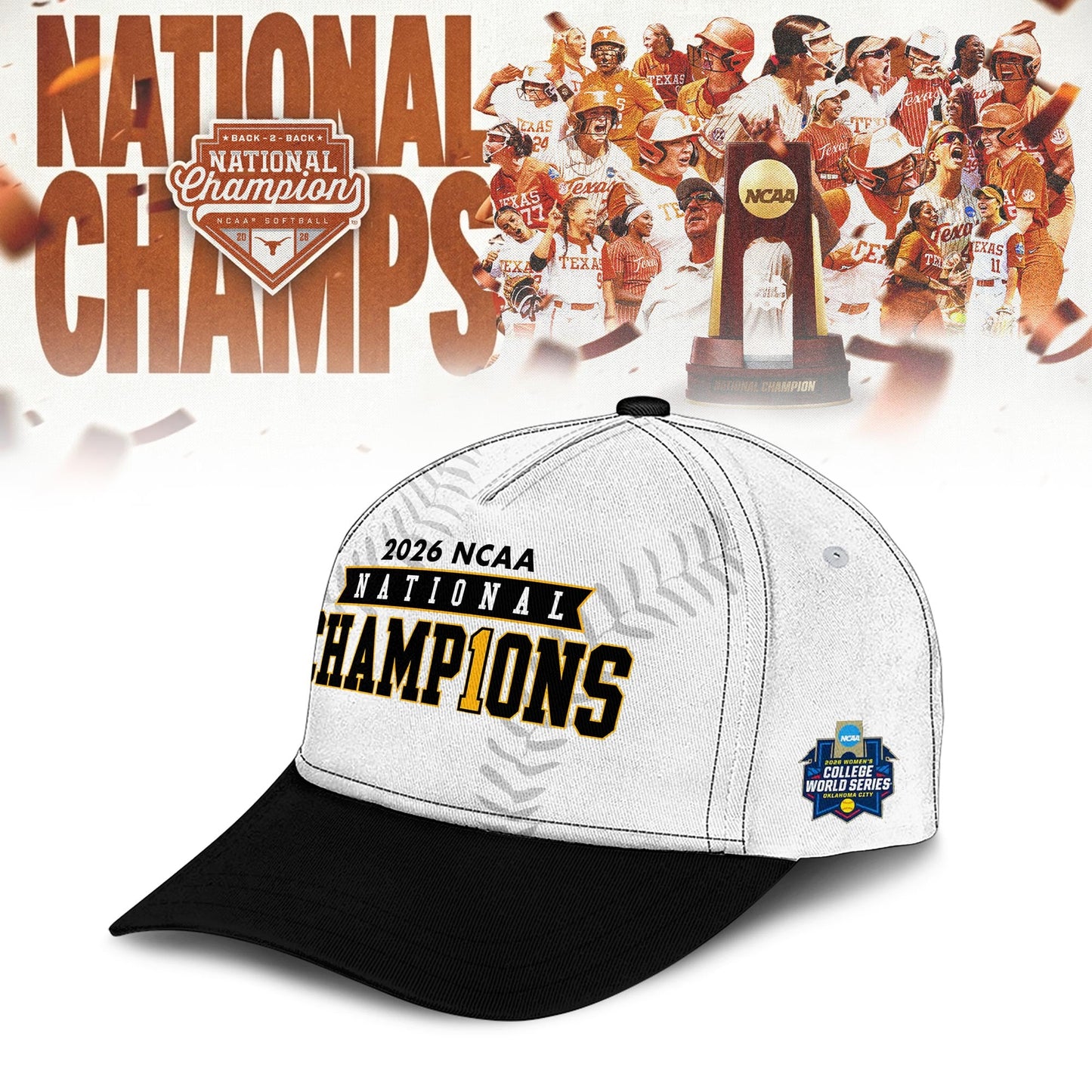 .2026 WCWS Back-To-Back National Champions Hoodie