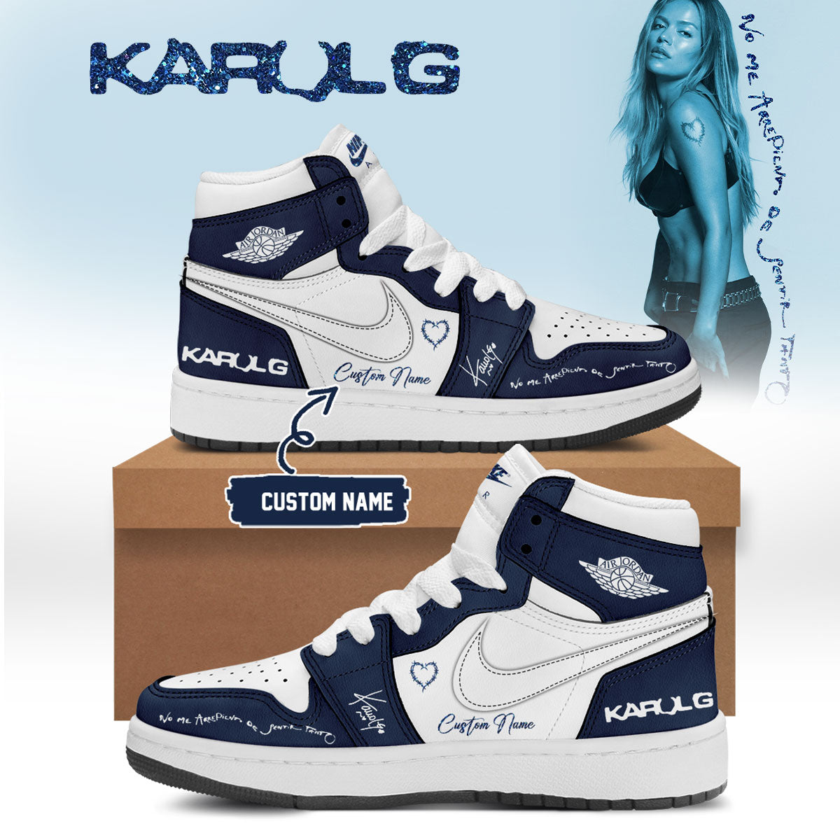 .KaRol G Album “NO ME ARREPIENTO DE SENTIR TANTO” 🩵 – Shoes 4-1