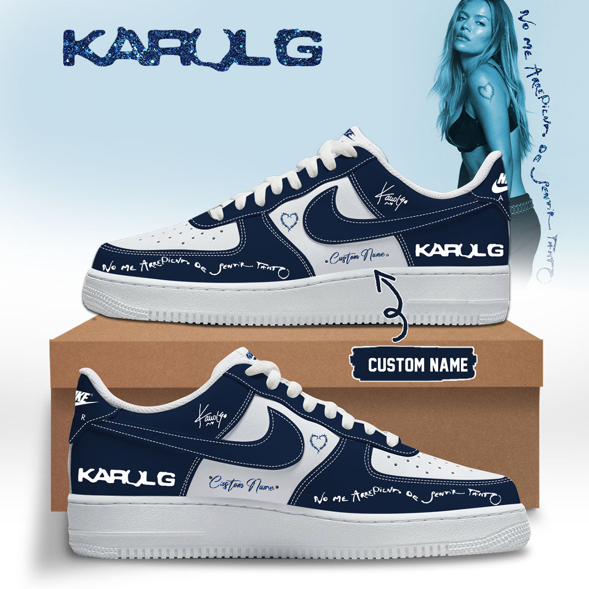 .KaRol G Album “NO ME ARREPIENTO DE SENTIR TANTO” 🩵 – Shoes 4-1