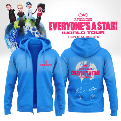 5SOS EVERYONE’S A STAR! World Tour Zip hoodie