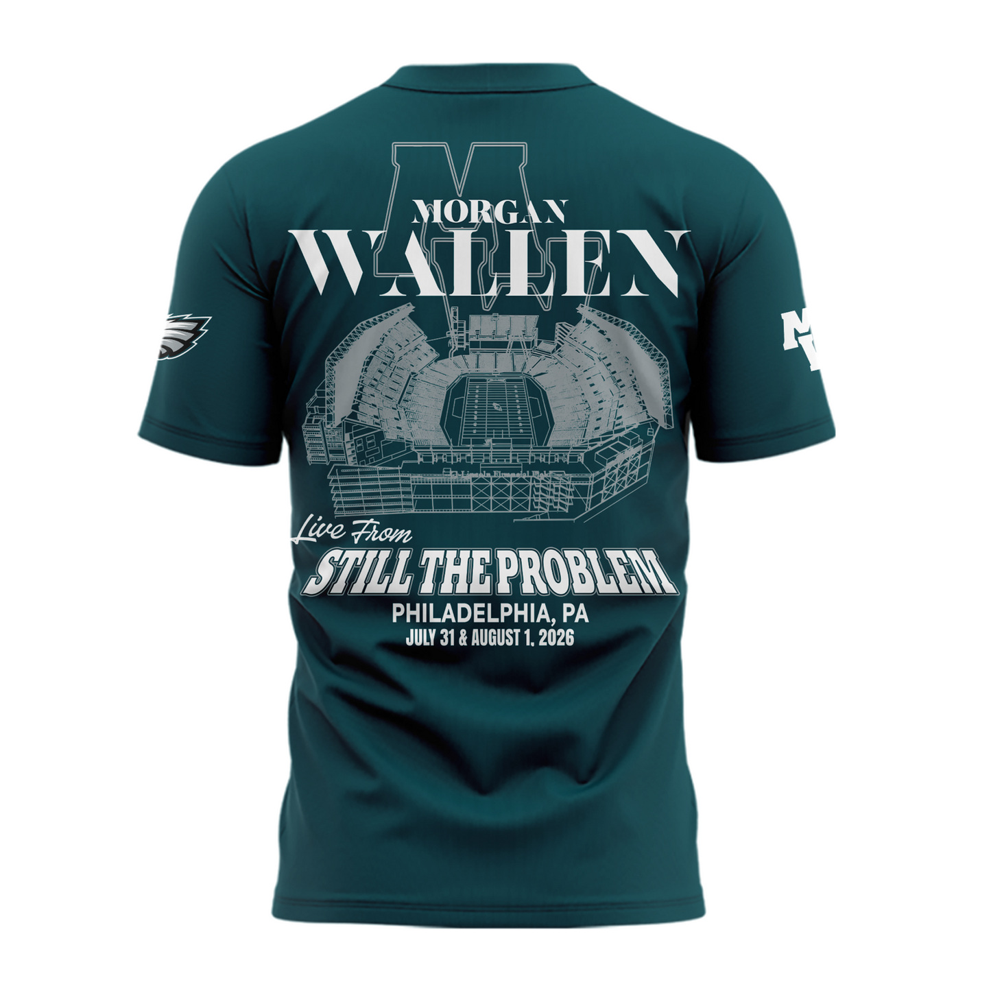 1.Exclusive Morgan Wallen x Philadelphia Ealges T-Shirt 2026