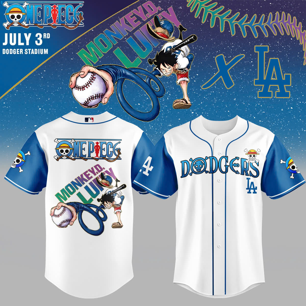 ,ONE PIECE Night with the Los Angeles Jersey