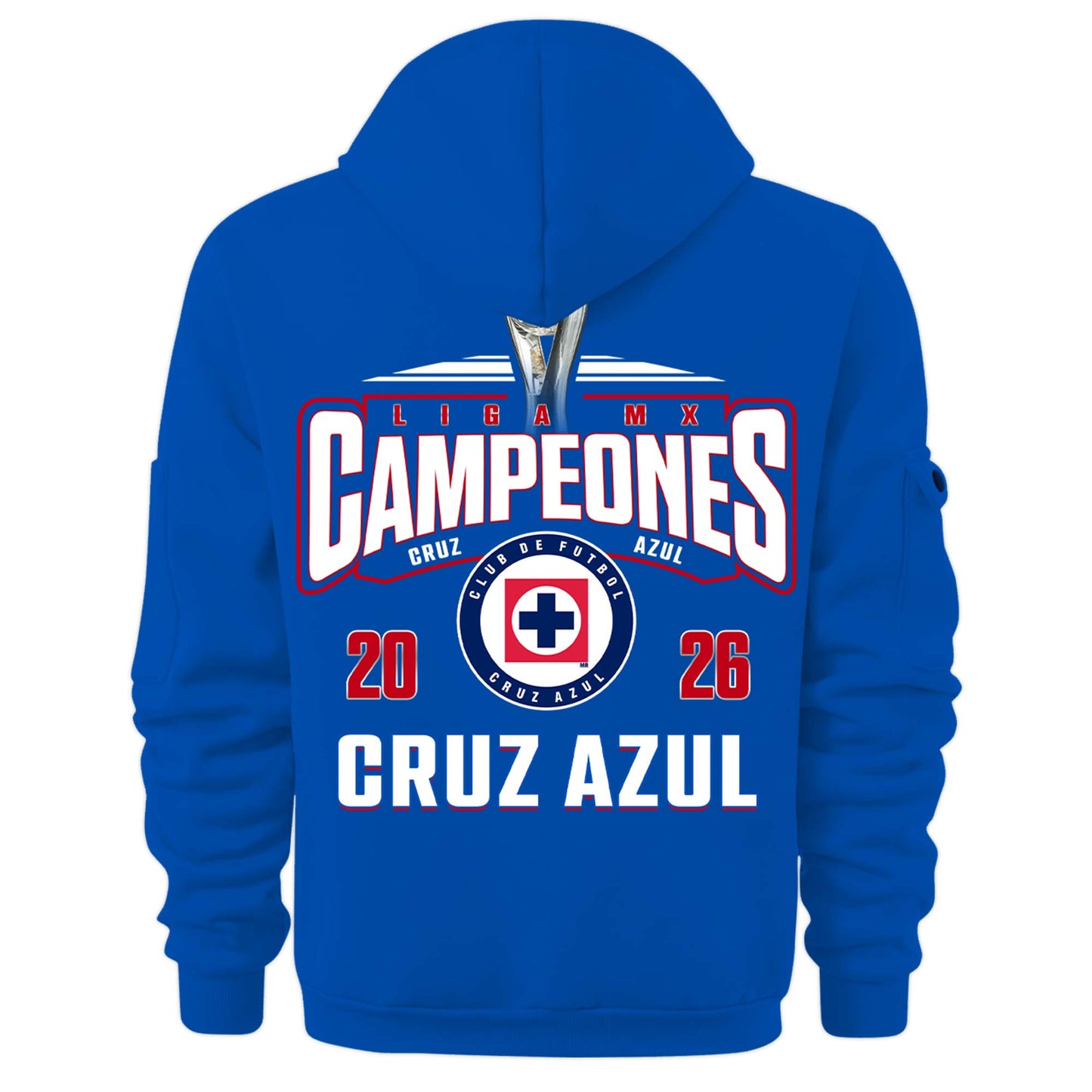 Cruz Azul 2026 Campeones Royal Blue Hoodie