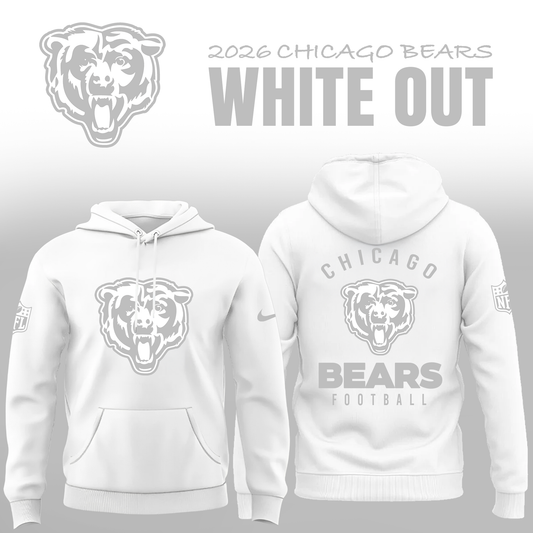 Chicago Bears "White Out 2026" Limited Edition Hoodie