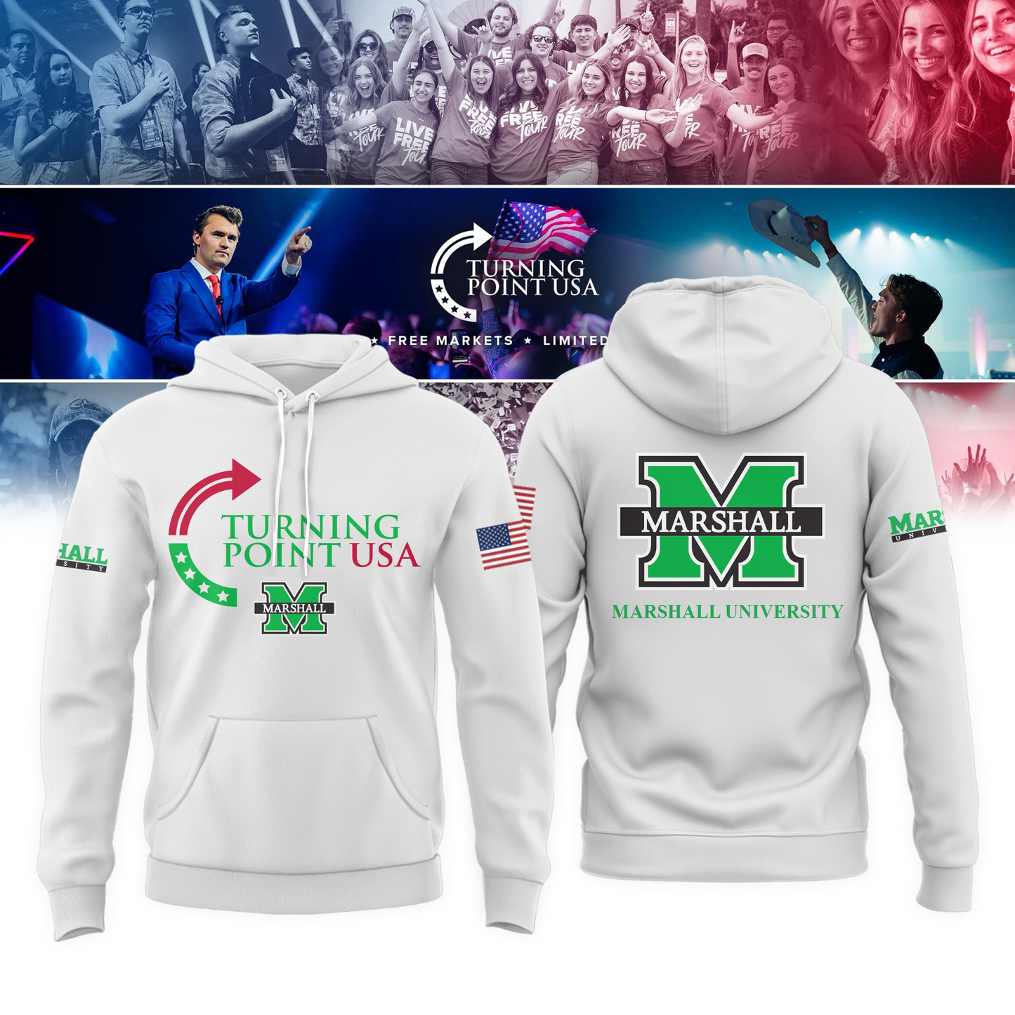 Marshall University Freedom Hoodie