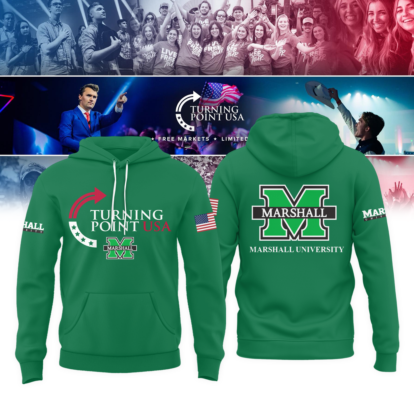 Marshall University Freedom Hoodie