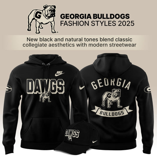 Georgia Bulldogs Bold Fashion 2025 Limited Edition Hoodie - Black