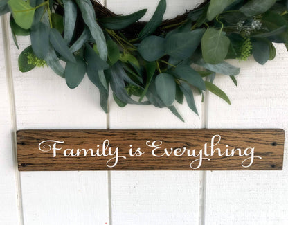Family is Everything Sign, Family Wall Art, Rustic Decor, Home Decor, Family Wood Sign, Family Is Sign, Farmhouse Sign