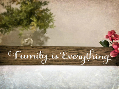 Family is Everything Sign, Family Wall Art, Rustic Decor, Home Decor, Family Wood Sign, Family Is Sign, Farmhouse Sign