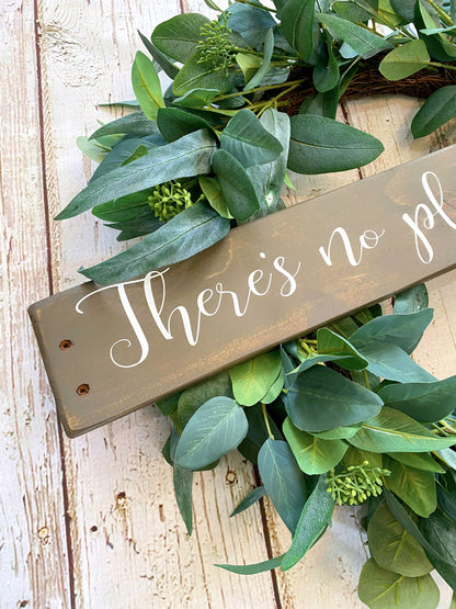 There's No Place Like Home Wood Sign, Pallet Wood Sign, Rustic Farmhouse, Housewarming, Realtor Gift, Country Decor, No Place Like Home