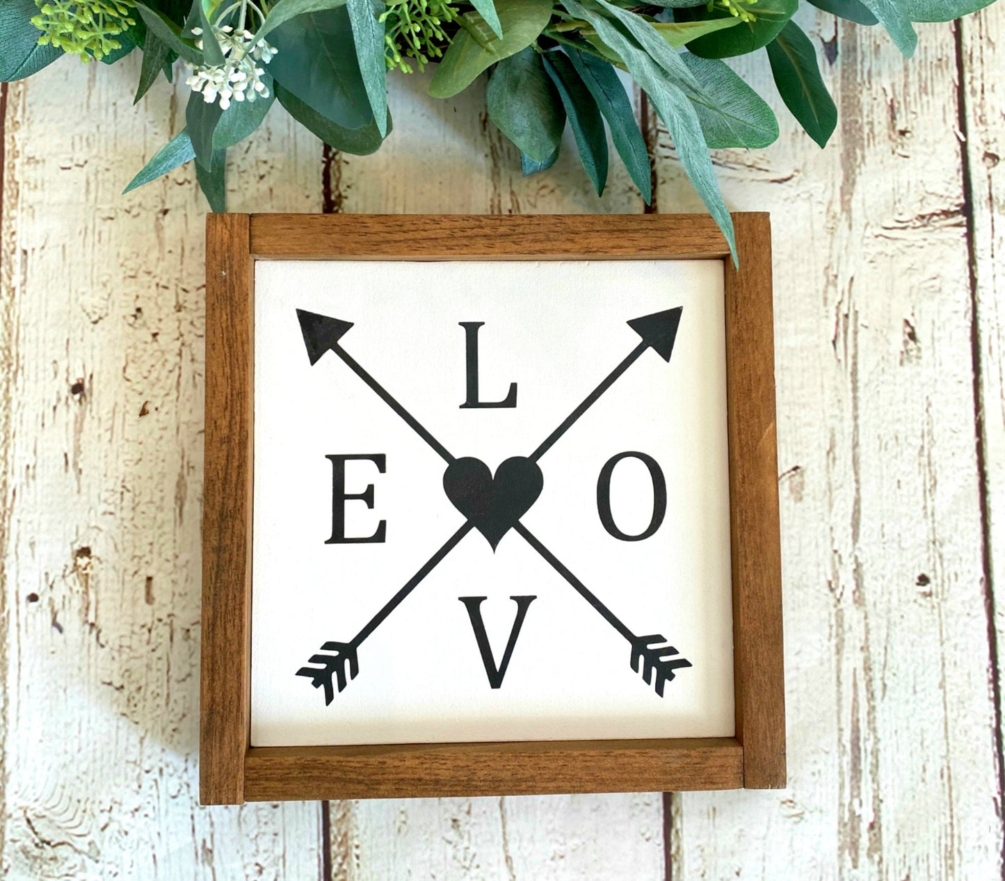 Arrow Wood Sign , Love Arrows, Anniversary Gift, Love Arrow Wall Sign, Rustic Wood Sign, Valentine Gift, Gallery Wall Love Sign