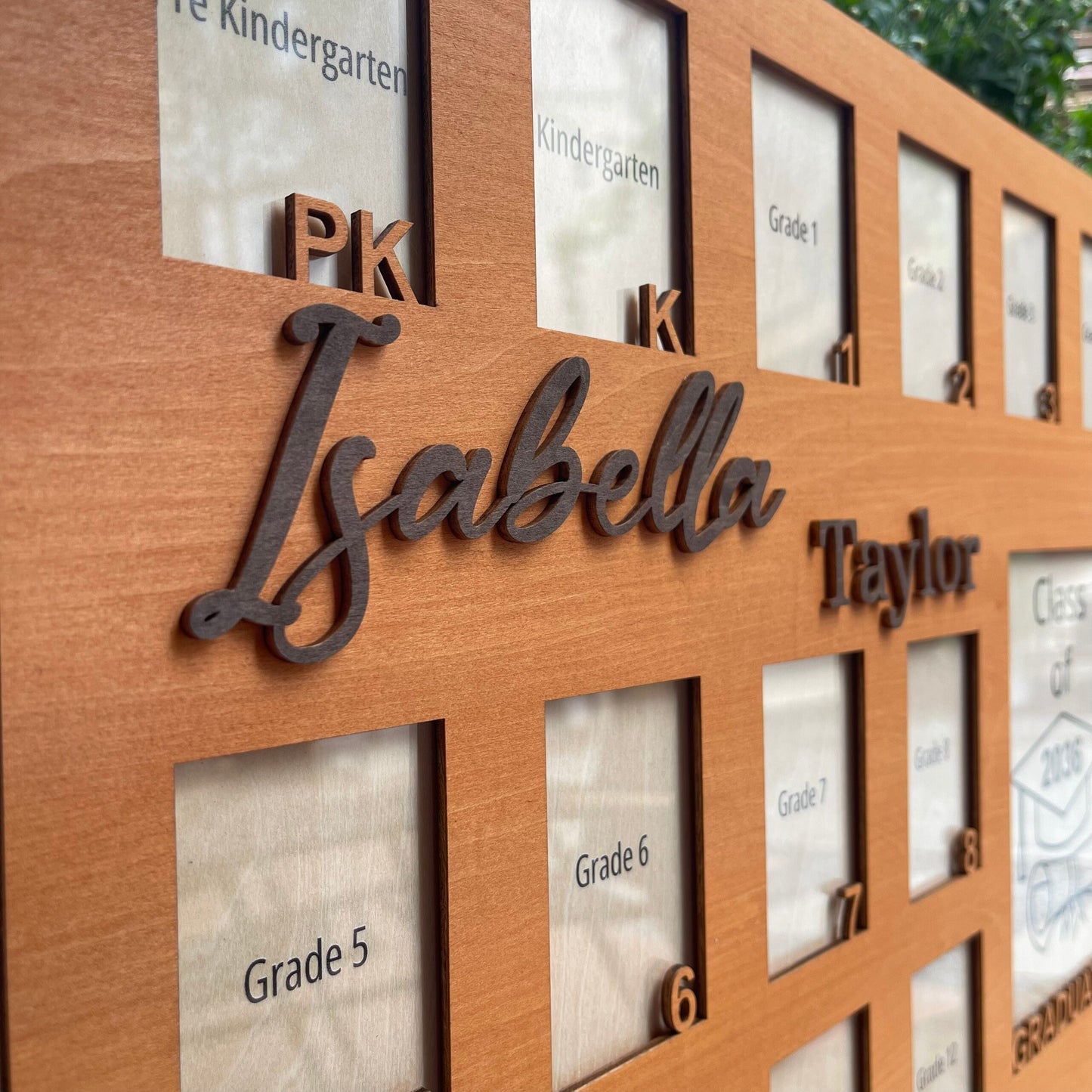 LARGE School Picture Frame, Pre K to Graduation School Years Photo Frame, Personalized Grade School Photo Frame, Senior Picture Gift