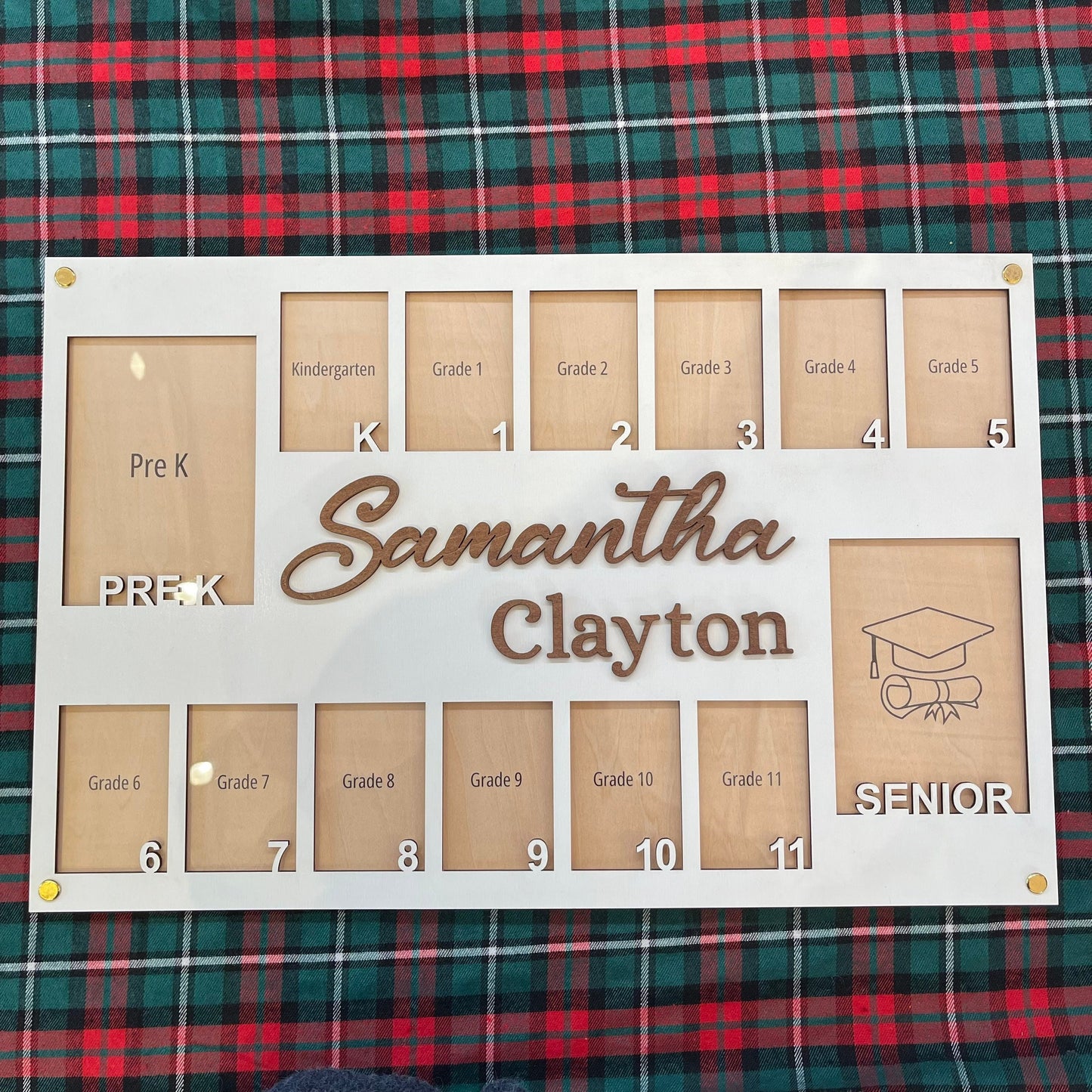 Pre K to Graduation School Picture Frame, School Years Photo Frame, Personalized Grade School Photo Frame, Senior Picture Gift