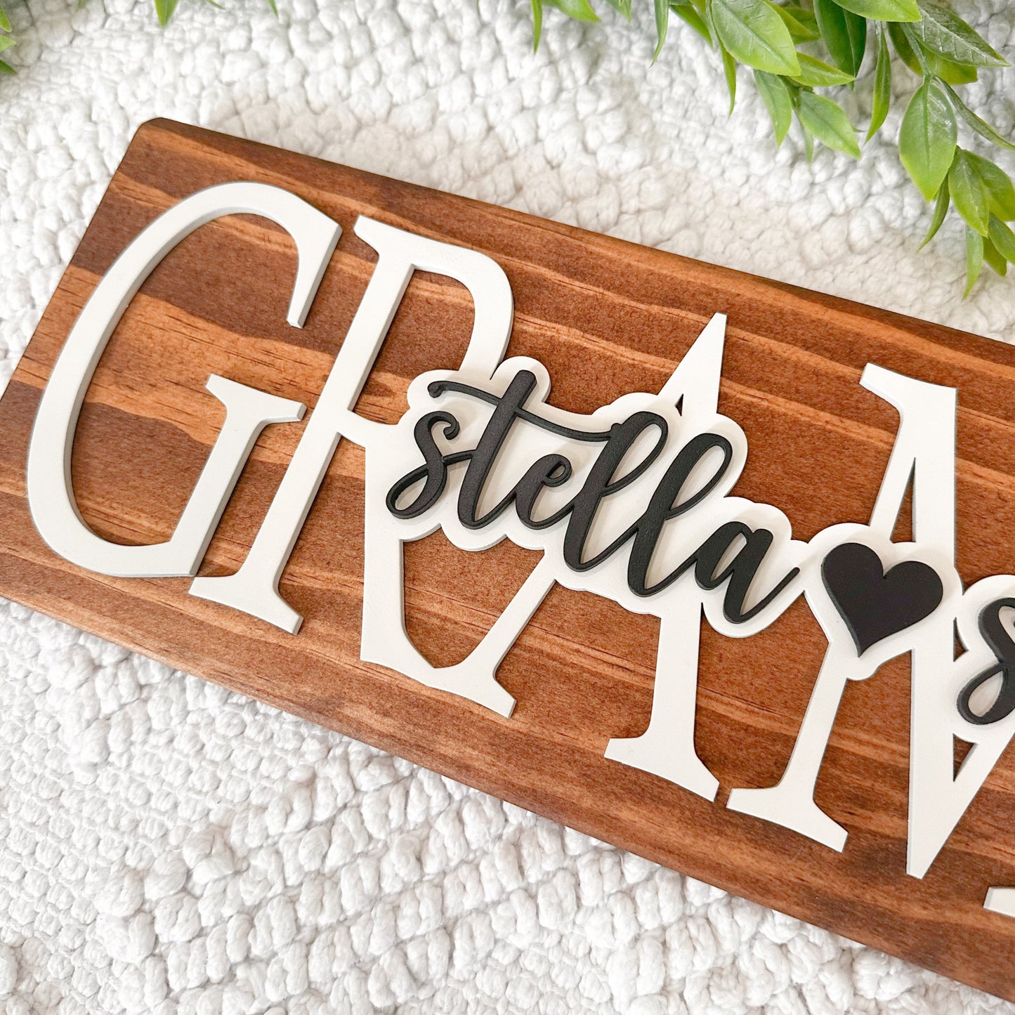 Personalized Mothers Day Gift, Mom Wood Sign, Mom Gift From Kids, Family Name Sign, Mom Gift,  Grammy Gift,  Sign For Mom With Kids Names