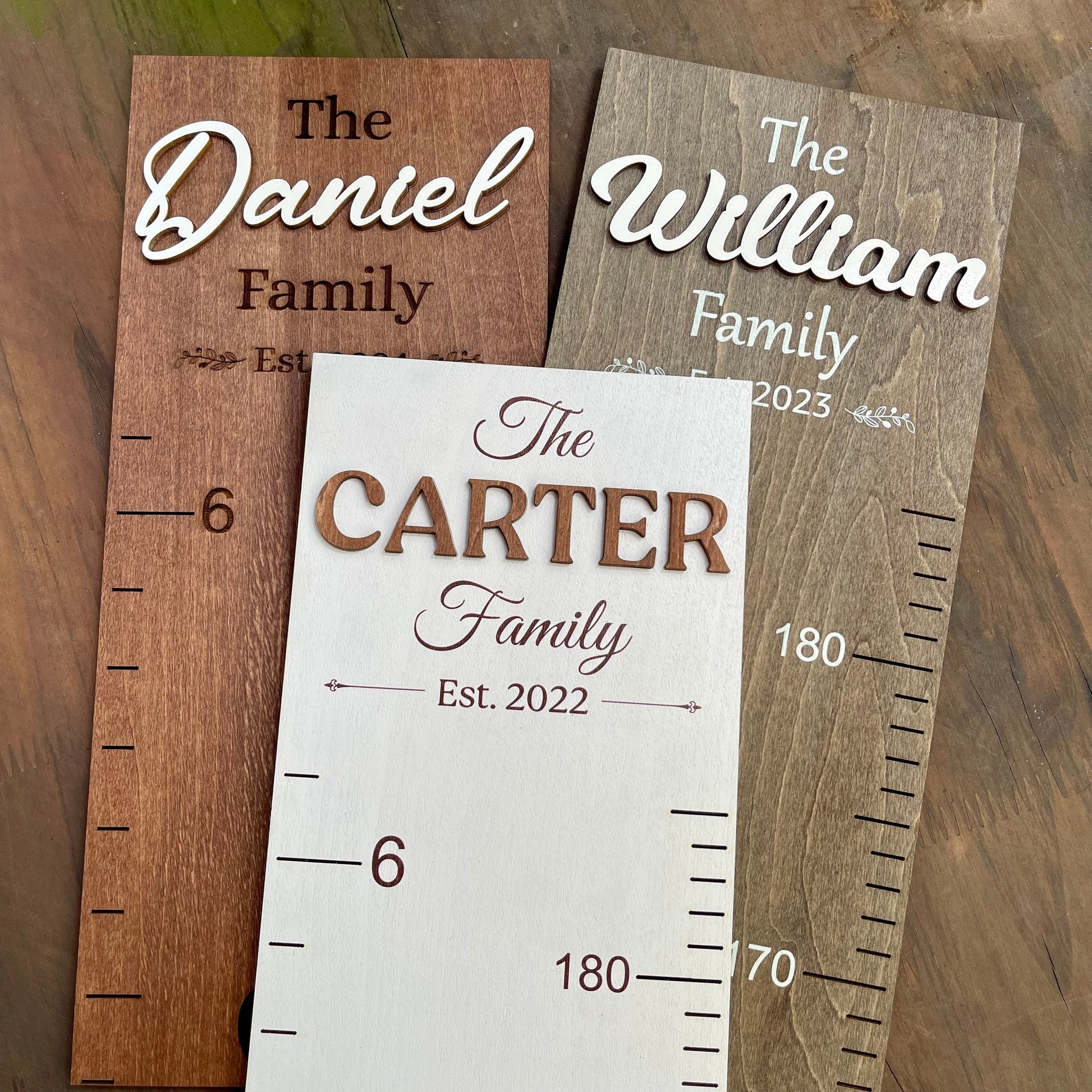 Family Growth Chart Personalized Height Chart Growth Chart for Kids Baby Height Ruler for Wall Nursery Decor