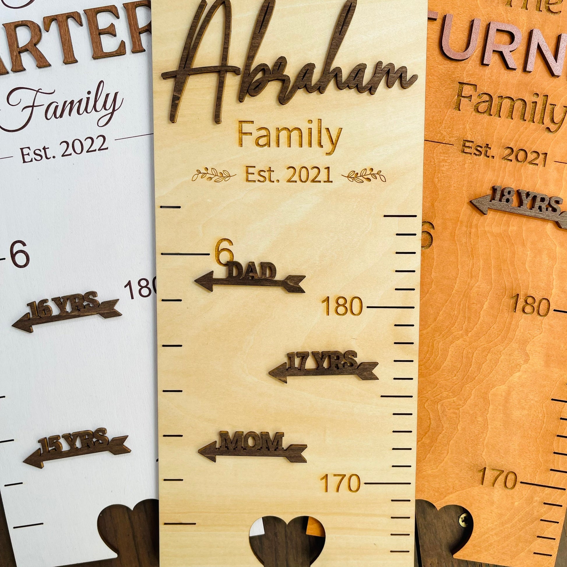 Growth Chart Markers Personalized Height Marker Arrows for Growth Chart Wooden Growth Chart Markers