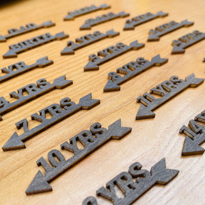 Growth Chart Markers Personalized Height Marker Arrows for Growth Chart Wooden Height Chart Markers