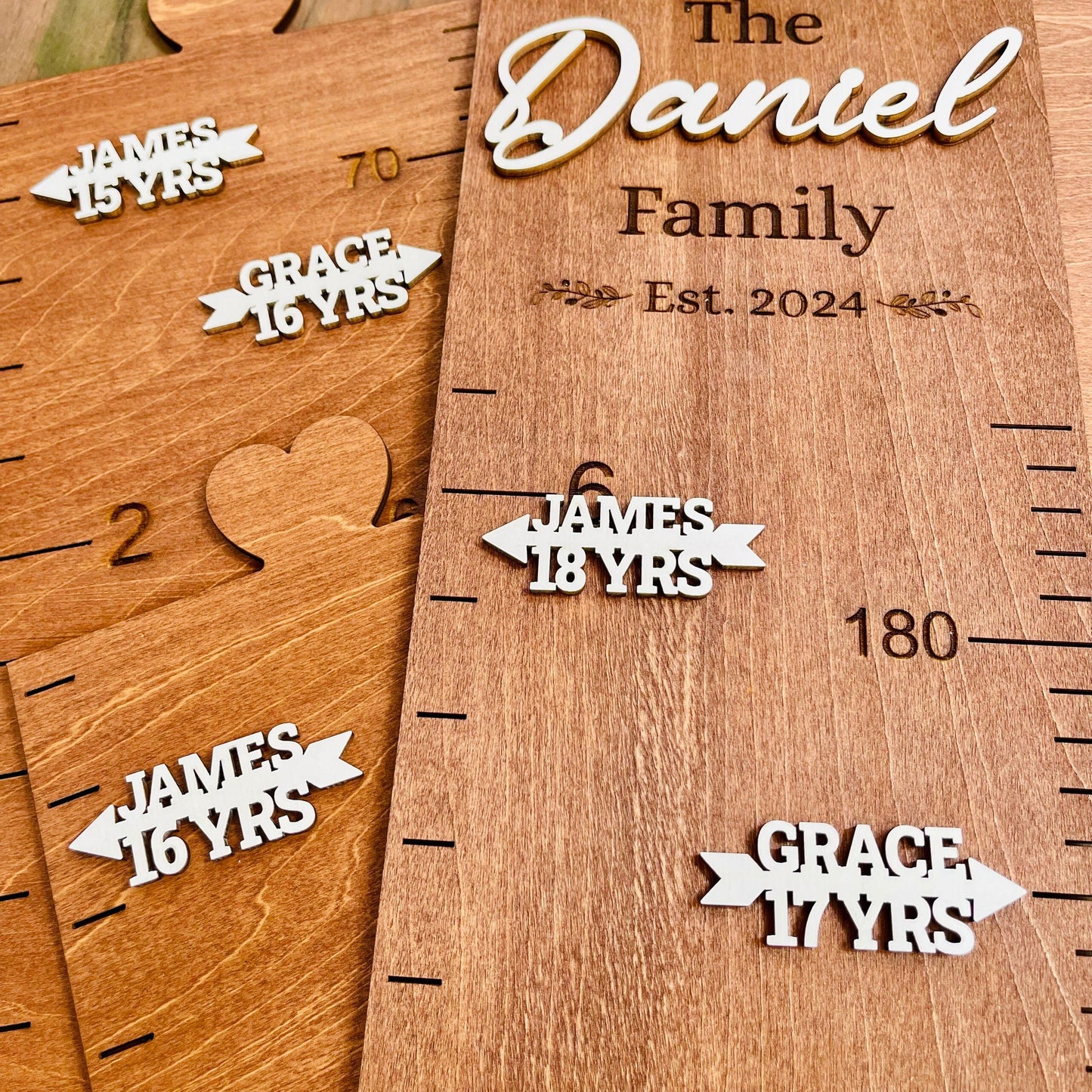 Growth Chart Markers Personalized Height Marker Arrows for Growth Chart Wooden Height Chart Markers
