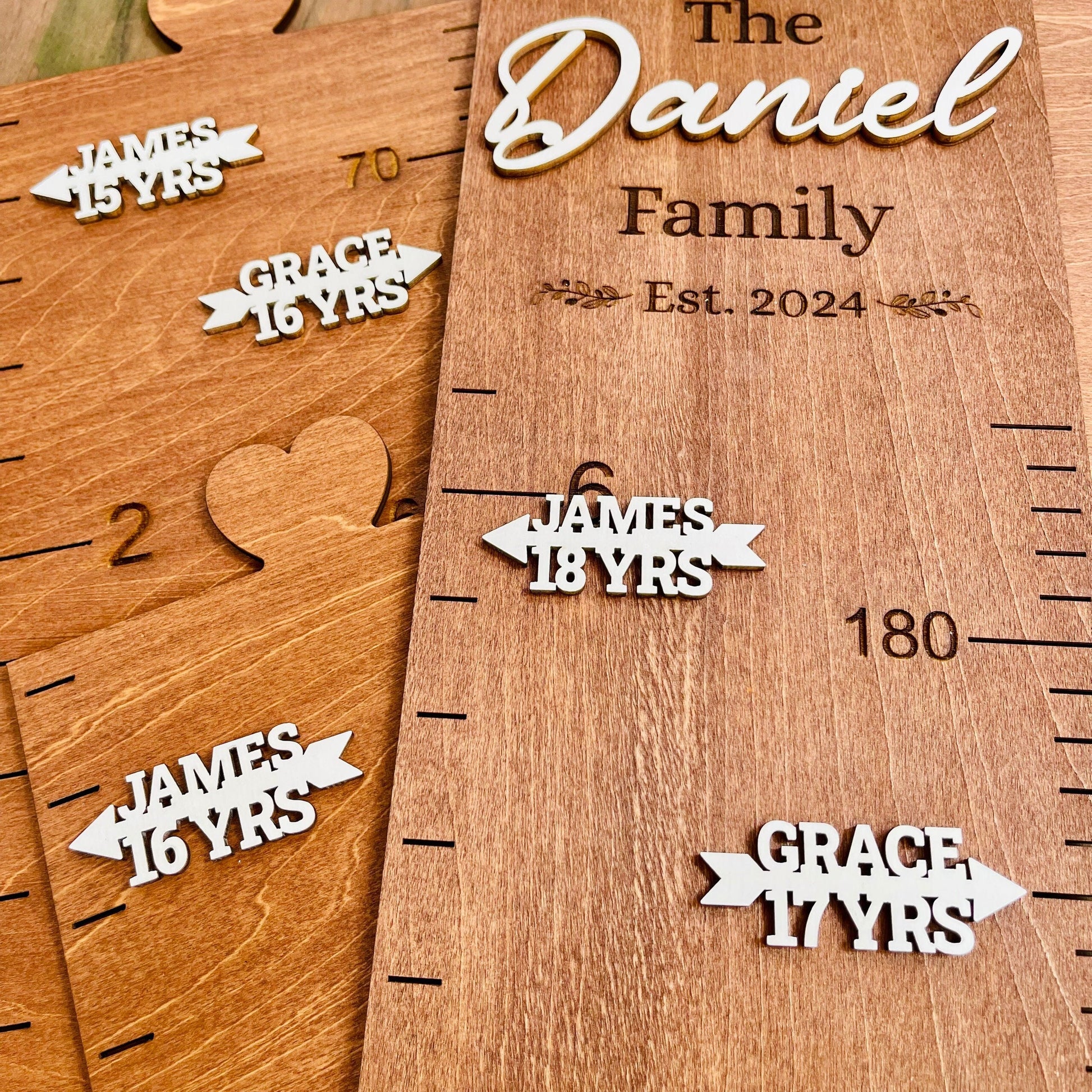 Growth Chart Markers Personalized Height Marker Arrows for Growth Chart Wooden Height Chart Markers