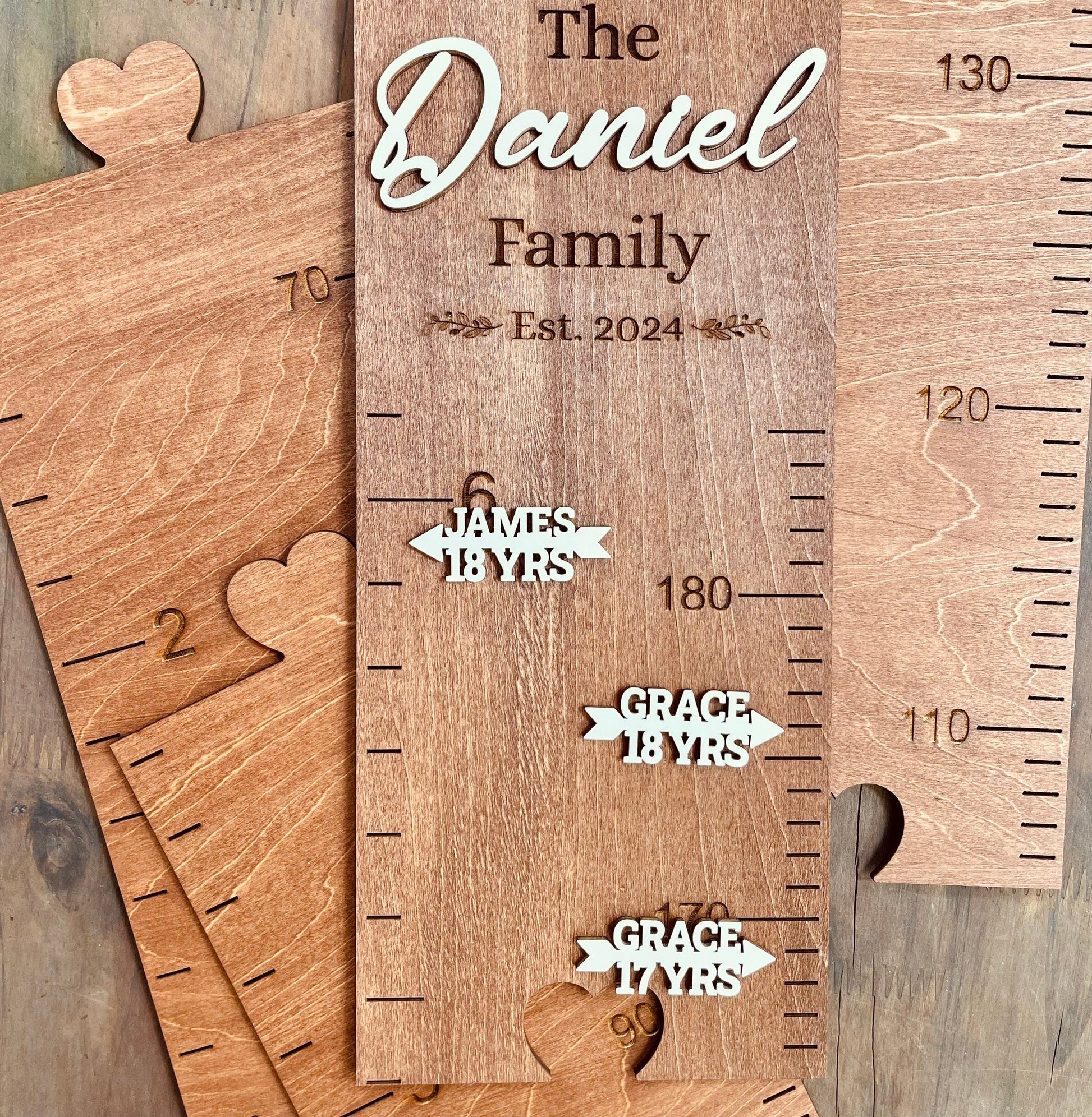 Growth Chart Markers Personalized Height Marker Arrows for Growth Chart Wooden Growth Chart Markers