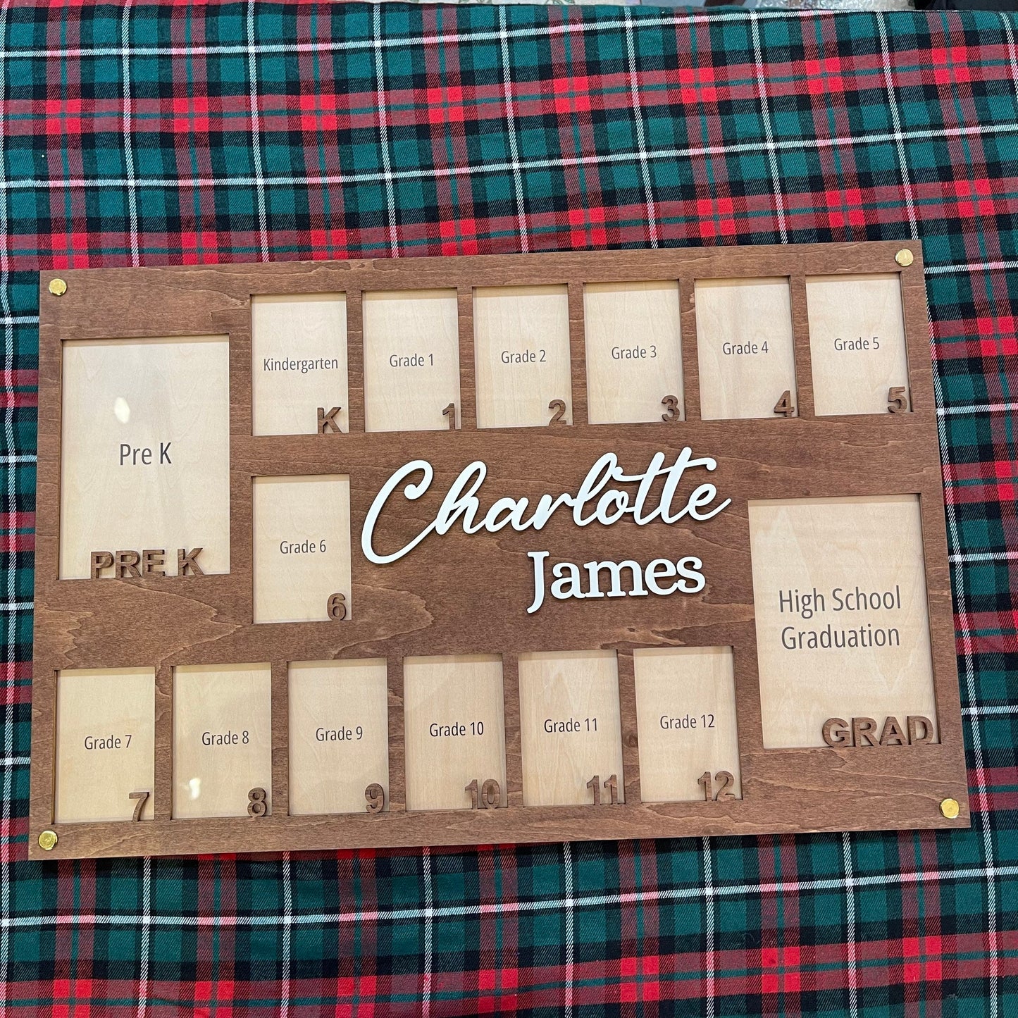 School Years Photo Frame, Pre K to Graduation School Picture Frame, Personalized Grade School Photo Frame, Senior Picture Gift