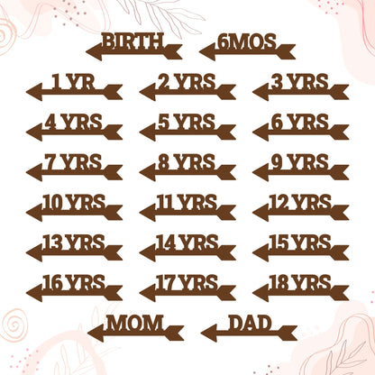 Growth Chart Markers Personalized Height Marker for Growth Chart Wooden Growth Chart Markers