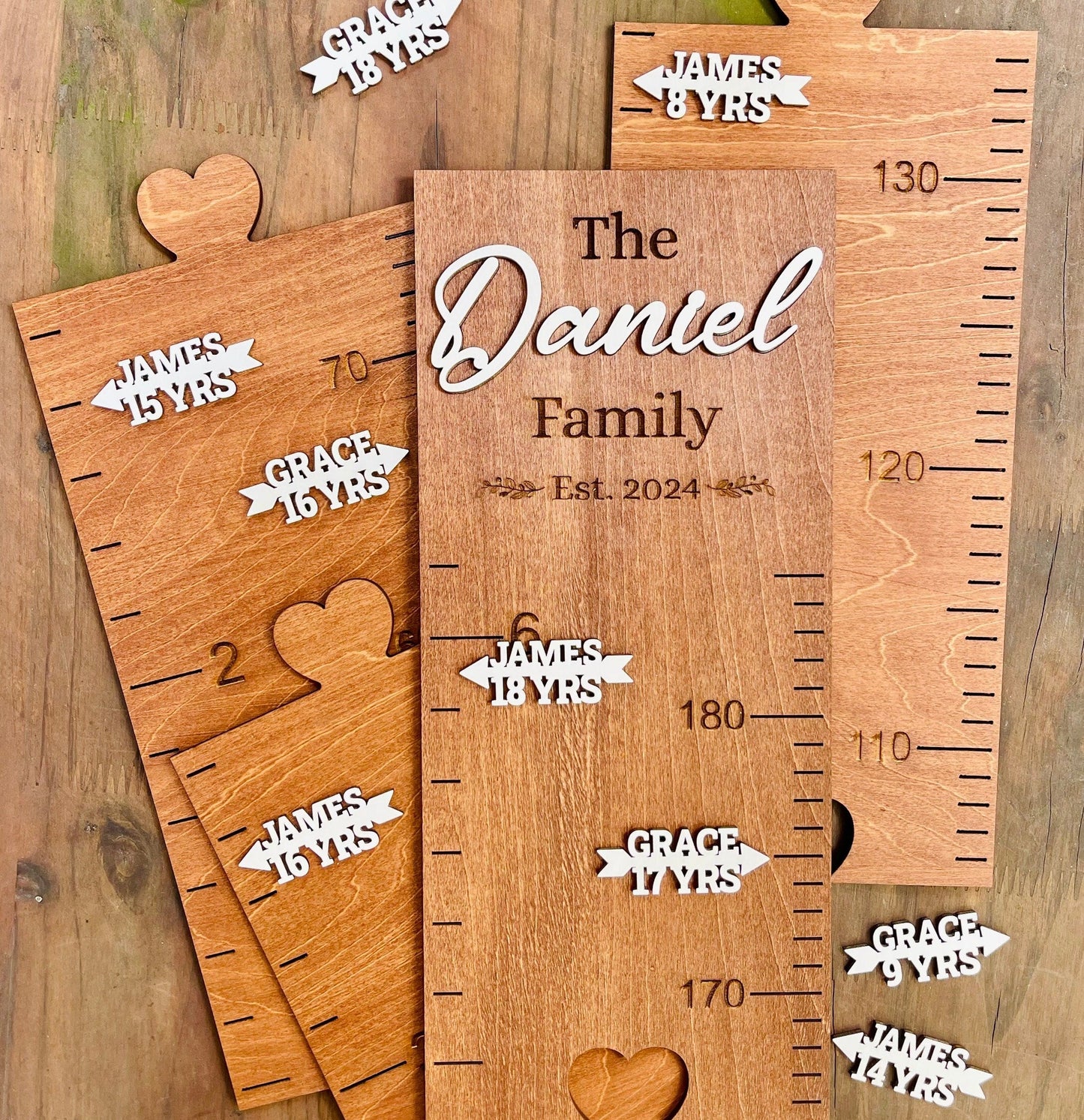 Growth Chart Markers Personalized Height Marker Arrows for Growth Chart Wooden Growth Chart Markers