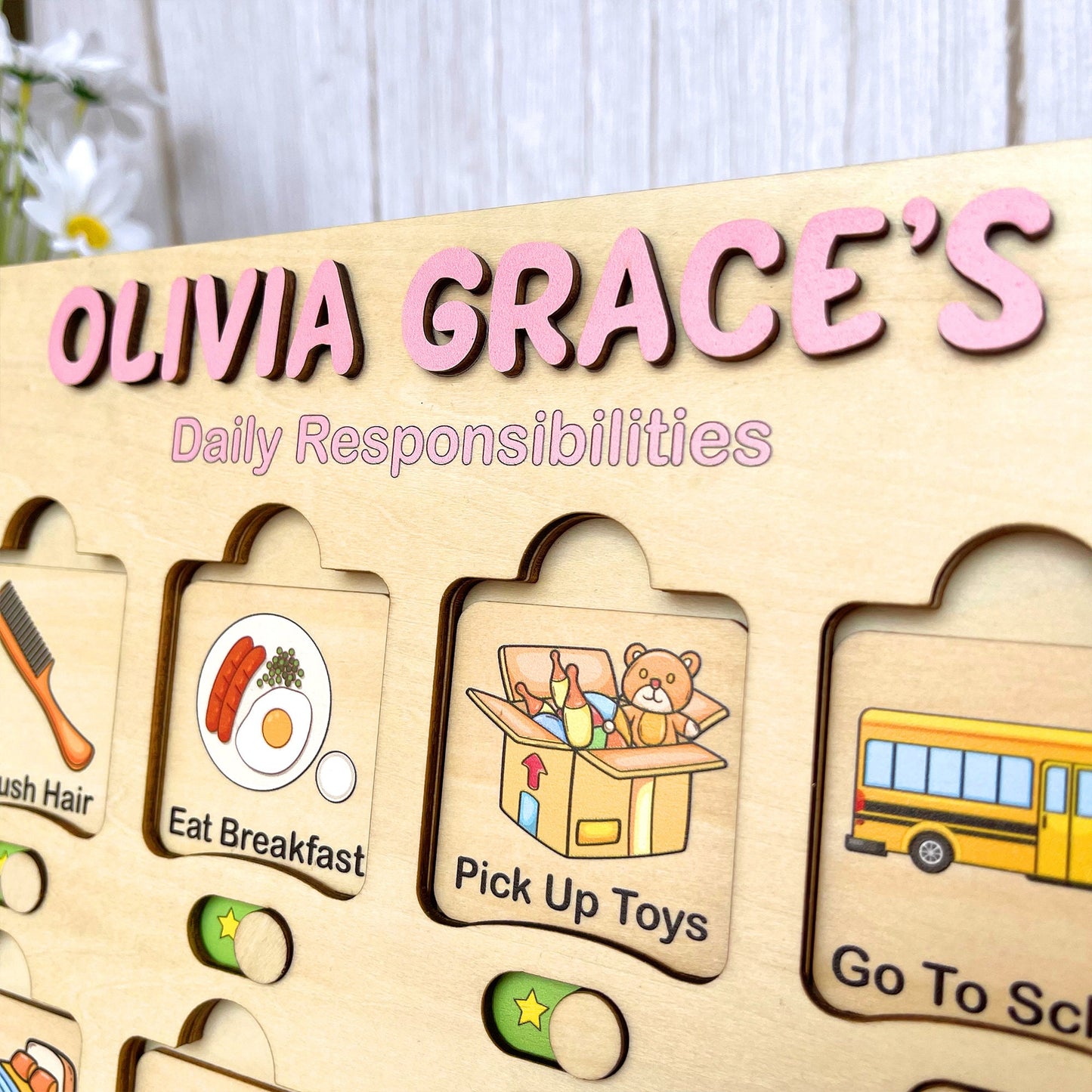 Chore Chart for Kids, Kids Daily Responsibilities Chart, Kids Chore Chart, Daily Checklist, Daily Task List, Toddler Routine Chart